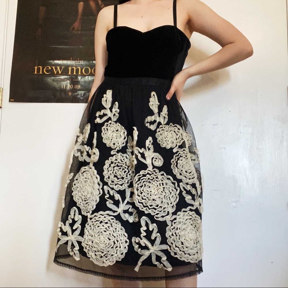 Vintage Nanette Lepore Formal Midi Tulle Dress